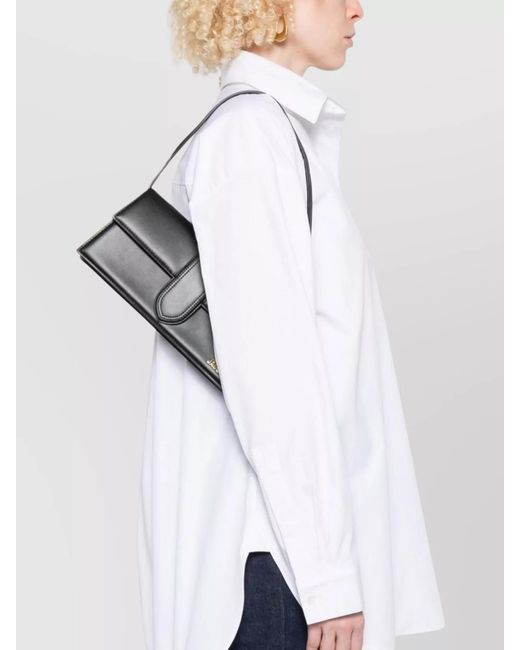Jacquemus Black Le Bambino Long Leather Shoulder Bag