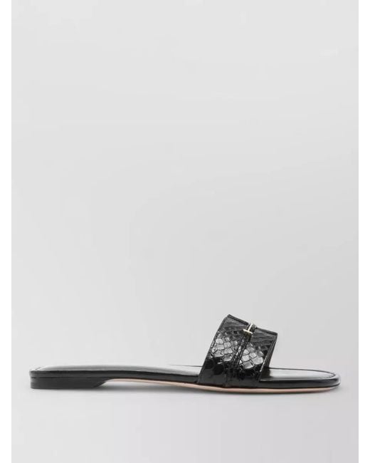 Tom Ford Multicolor Python Effect Leather Flat Sandals