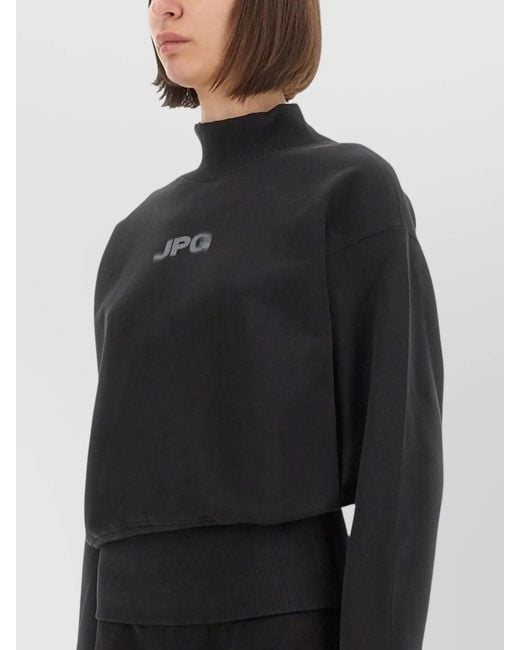 Jean Paul Gaultier Black Cropped Knitted Top