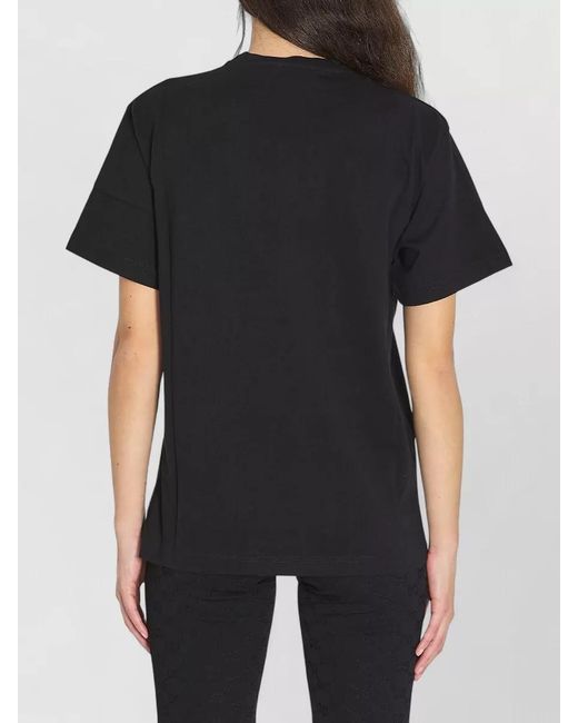 Gucci Blue Cotton Embroidered Regular-Fit Short-Sleeve T-Shirt
