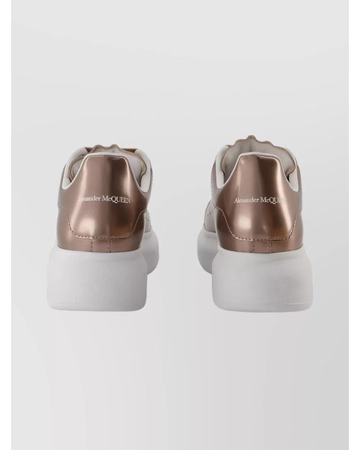 McQueen Natural Leather Oversized Low-Top Sneakers