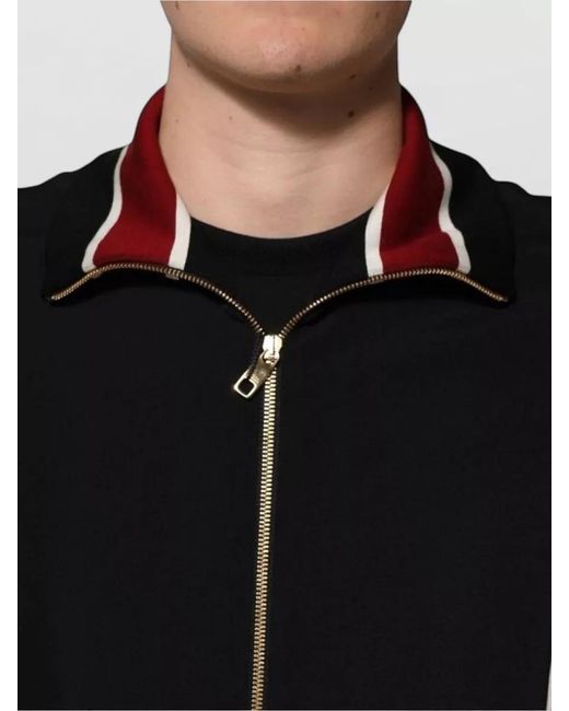 Dolce & Gabbana Black Dg King Full Zip Sweatshirt Jacket for men