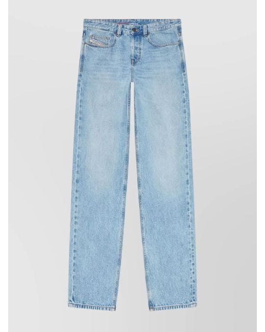 DIESEL Blue Stylish Trousers Five-Pocket Design for men
