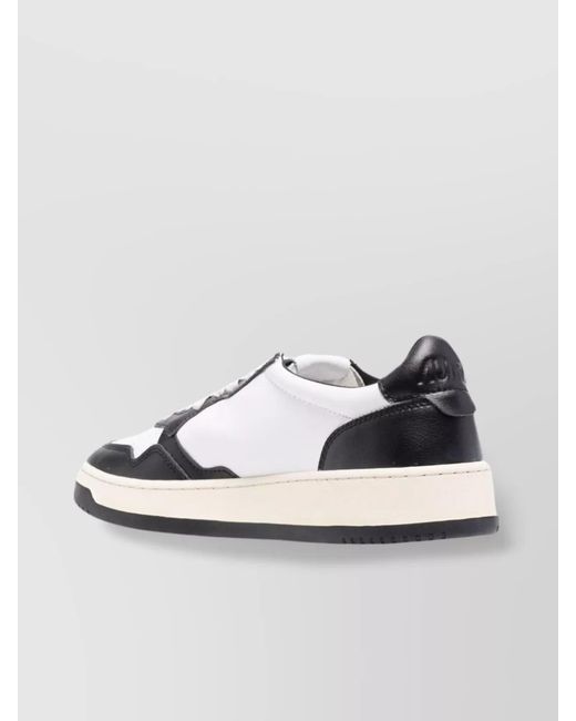 Autry Metallic Leather Low-Top Sneakers for men