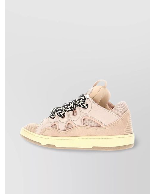 Lanvin Natural Leather Low-Top Sneakers