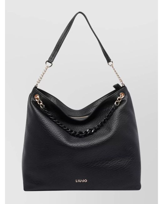 Liu Jo Black Medium Hobo Bag Chain Strap