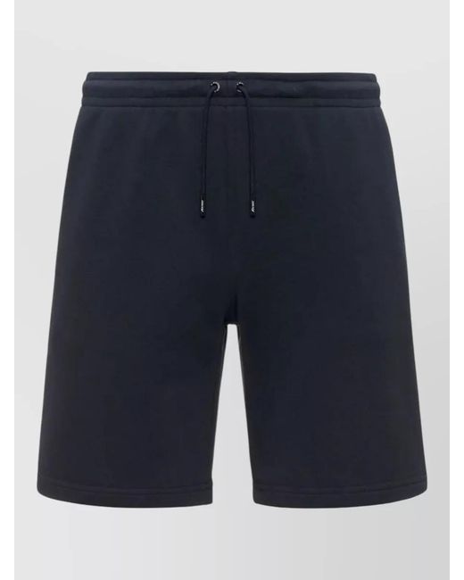 K-Way Blue Poly Cotton Deck Shorts for men