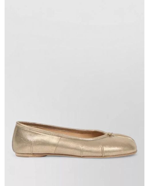Maison Margiela Natural Leather Tabi Ballerina Shoes
