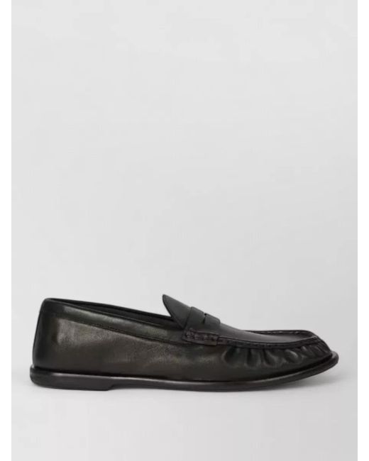 Paul Smith Black Loafers Penny Strap Round Toe for men