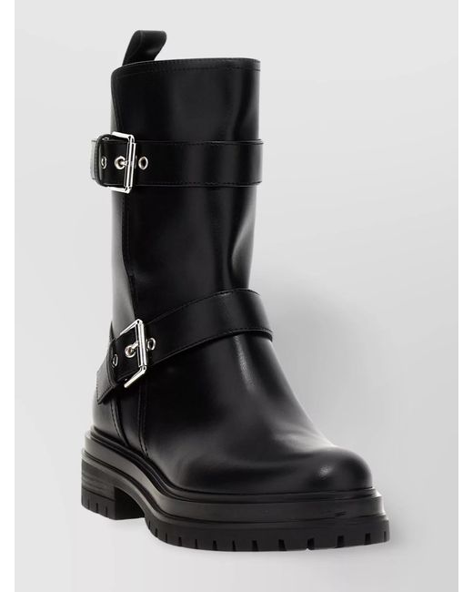 Gianvito Rossi Black Leather Ankle Boots