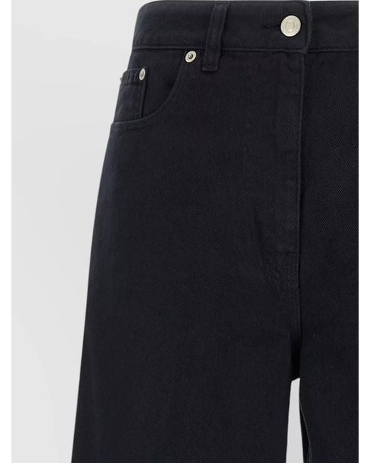 Nude Blue Tilda Pants Belt Loop Wide Leg Style