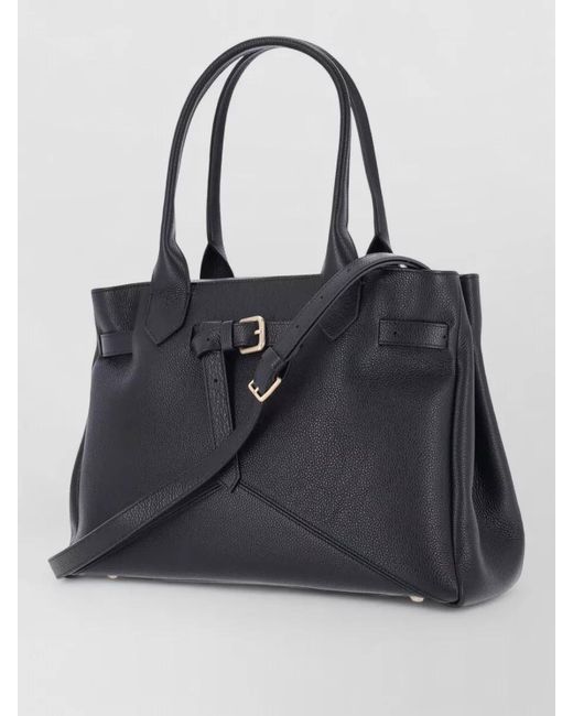 Ballantyne Black Leather Tote Bag