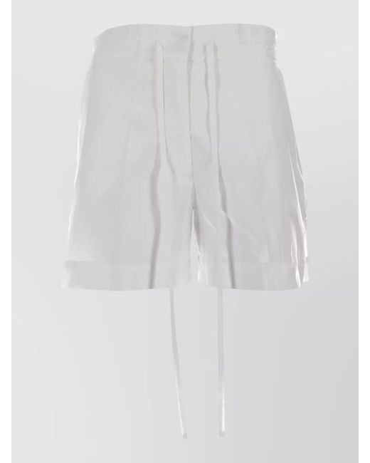 P.A.R.O.S.H. White Tailored Shorts