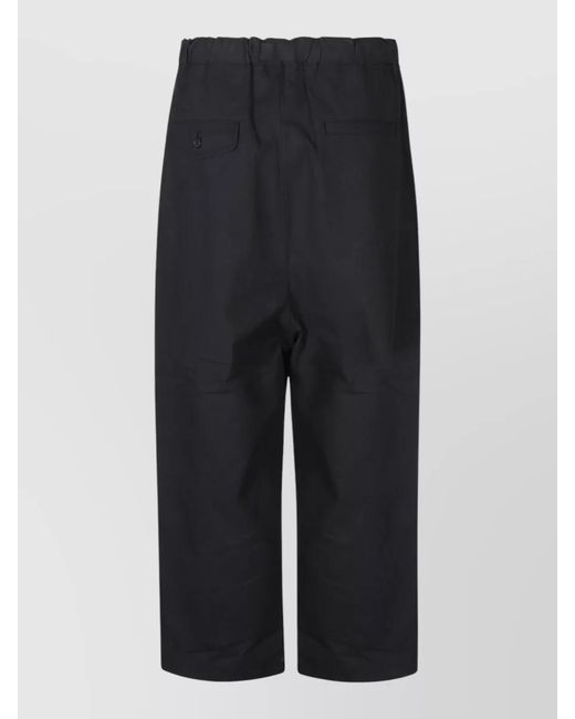 Comme des Garçons Blue Cotton Wide-Leg Relaxed-Fit Trousers for men