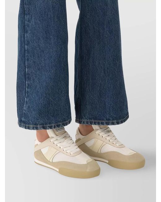Chloé White Mesh Low-Top Sneakers