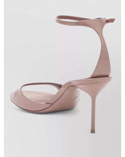 Paris Texas Pink Open Toe Sandals Patent Finish Design