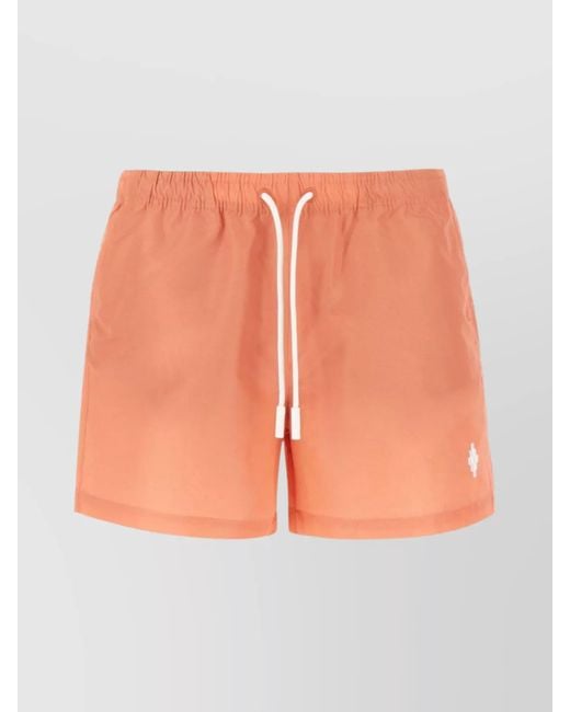 Marcelo Burlon Pink Polyester Swim Shorts for men
