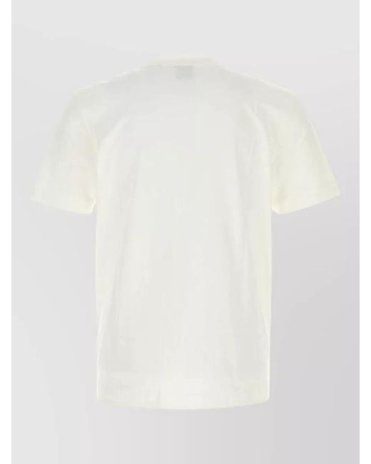 Boss White Cotton T Shirt for men