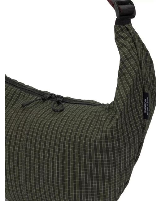 Comme des Garçons Multicolor Grid Check Shoulder Crossbody Bag for men
