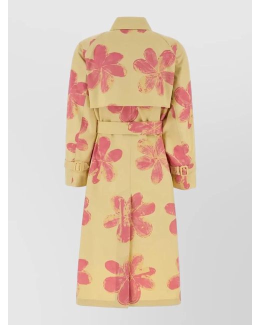 Weekend by Maxmara Multicolor Printed Cotton Trench Coat