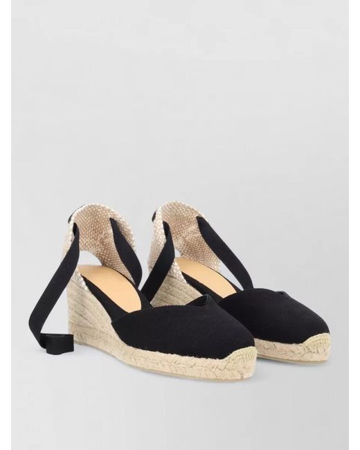 Castaner Black Canvas Espadrilles