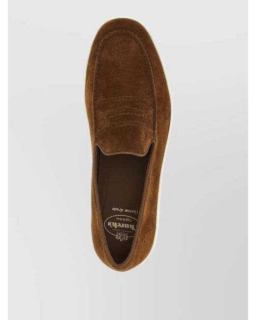 Church's Brown Suede Loafers for men