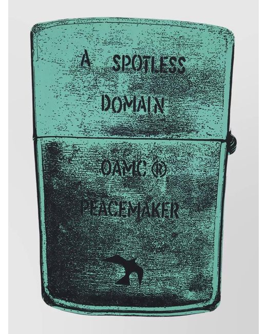 OAMC Green Peacemaker Lighter Graphic Short Sleeve T Shirt