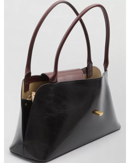 Versace Black Vivian East West Rectangular Shoulder Bag