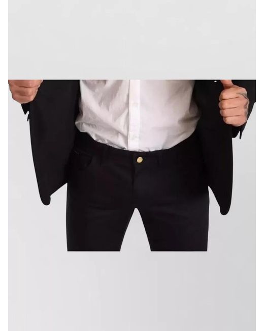 Dolce & Gabbana Black Slim-Fit Wool Blazer for men