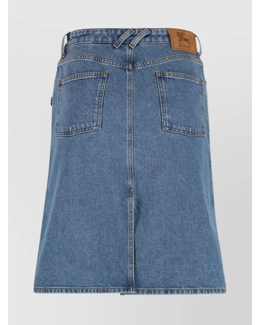 Burberry Blue Denim Skirt
