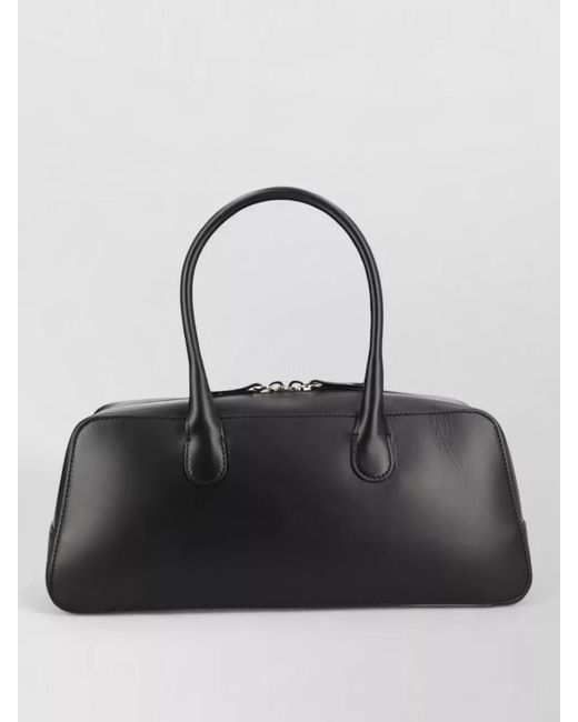 Loulou de Saison Black Large Leather Tote Bag Top Handles