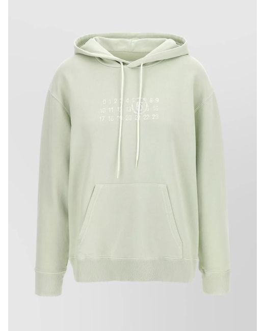 MM6 by Maison Martin Margiela Green 'Numeric Signature Mm6' Hoodie