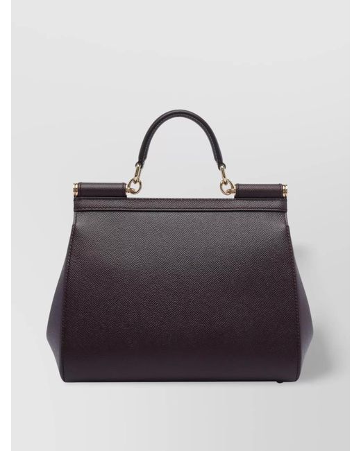 Dolce & Gabbana Blue Sicily Large Leather Shoulder Bag