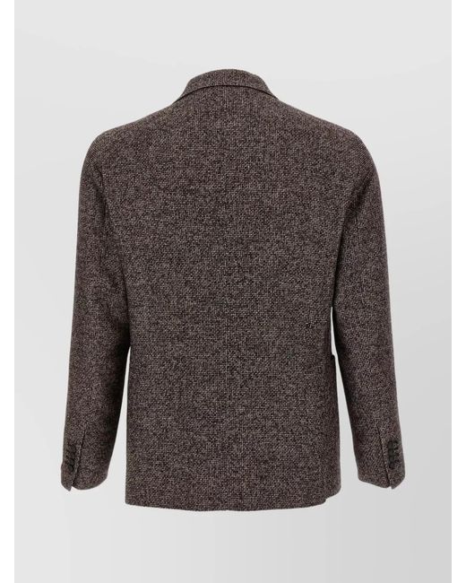 Tagliatore Gray Virgin Wool Blend Blazer for men
