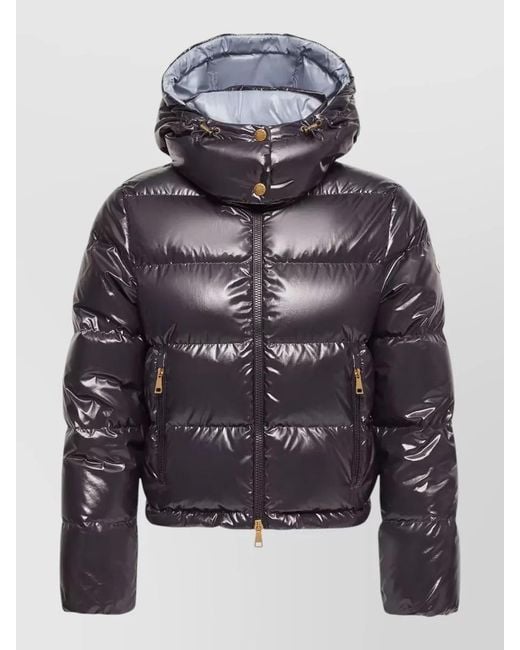 Moncler Gray Niveole Short Down Jacket