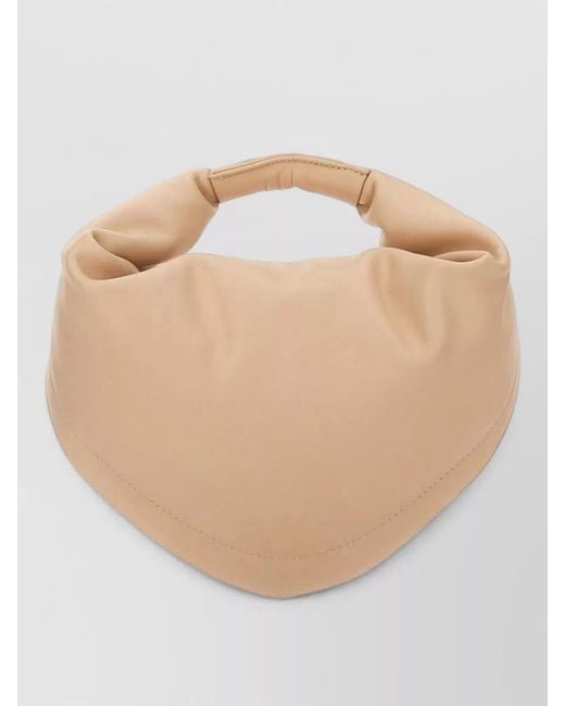 FEDERICO CINA Natural Midi Cupcake Crossbody Bag Top Handle