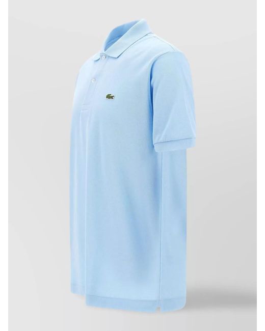 Lacoste Blue Short-Sleeve Polo Shirt for men