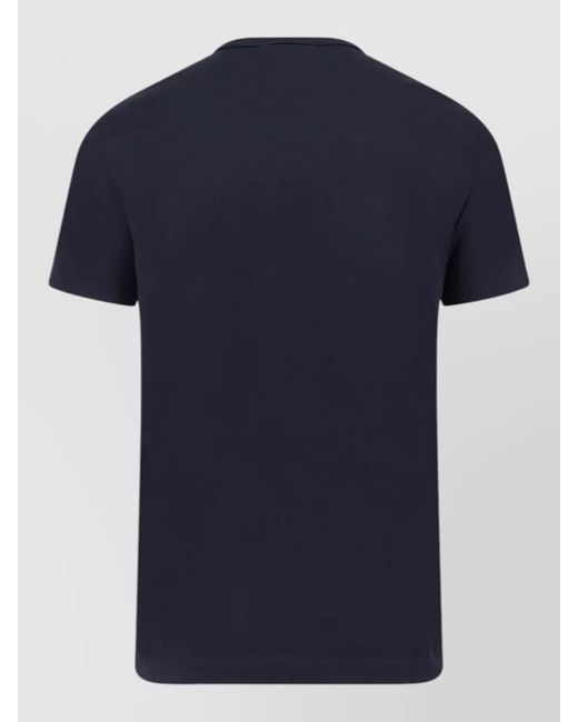 Dolce & Gabbana Blue Cotton Regular-Fit Short-Sleeve Crew-Neck T-Shirt for men