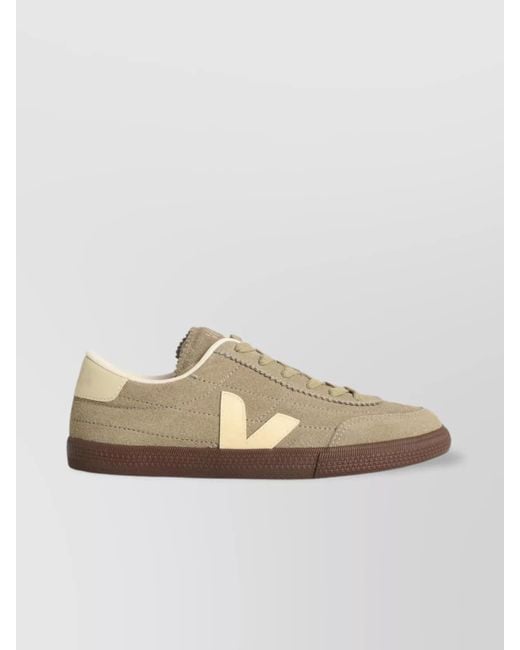 Veja Natural Leather Low-Top Sneakers