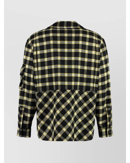 Versace Black Wool Overshirt for men