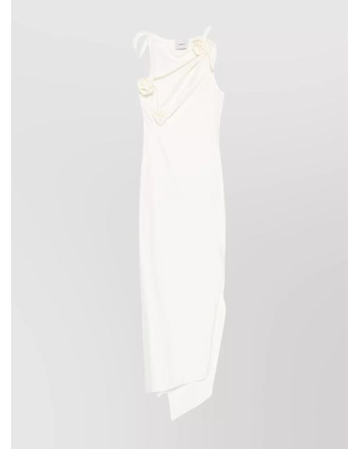 Coperni White Sleeveless Cutout Maxi Dress