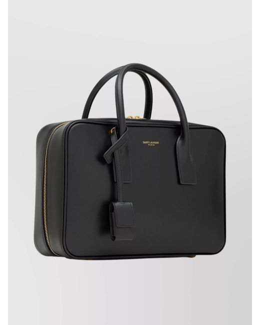 Saint Laurent Black Sac De Jour Small Leather Shoulder Bag