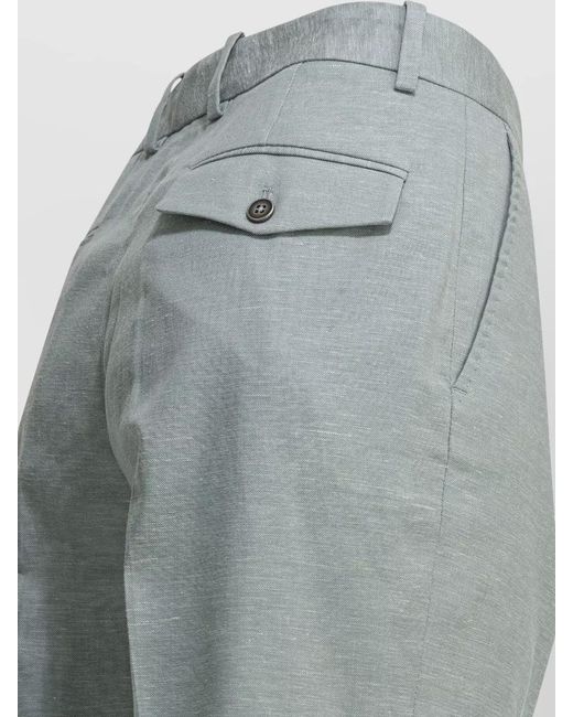 Circolo 1901 Gray Tailored Trousers Belt Loops And Pockets