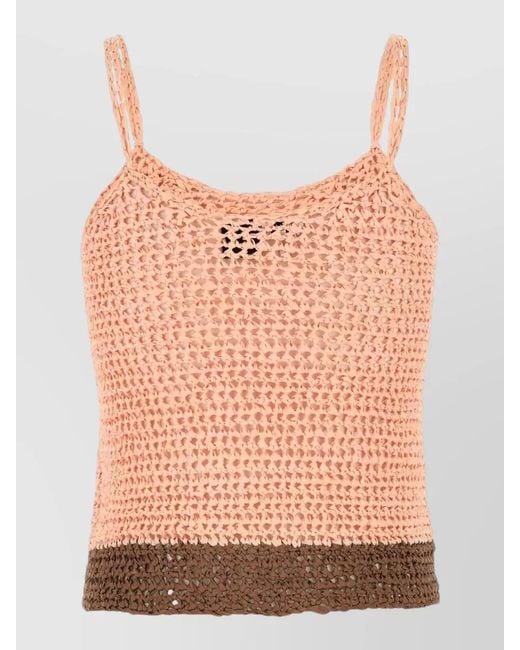 Loewe Pink Crochet Beach Top Paula Ibiza Style