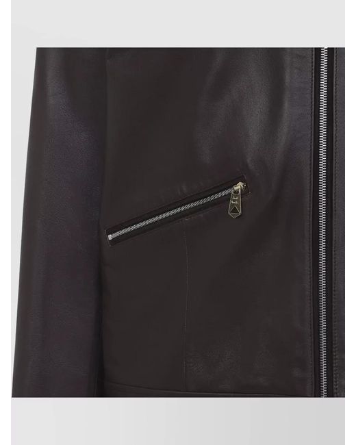 Paul Smith Black Lamb Leather Regular-Fit Jacket for men