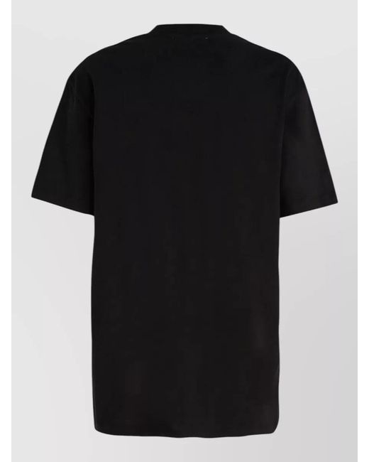 Ih Nom Uh Nit Black Crew Neck Graphic Print Short Sleeve Top