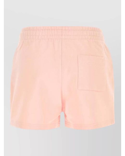 Casablanca Pink Cotton Shorts Featuring Back Pocket Detail