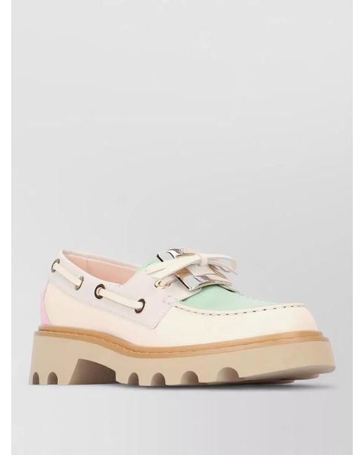 Roger Vivier Natural Metal Loafers