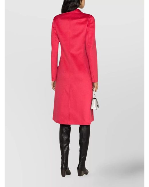 Lanvin Red Double-Breasted Coats