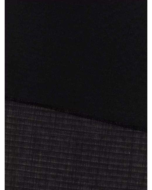 Prada Black Jacquard Scarf Fringe Detail Versatile Length for men
